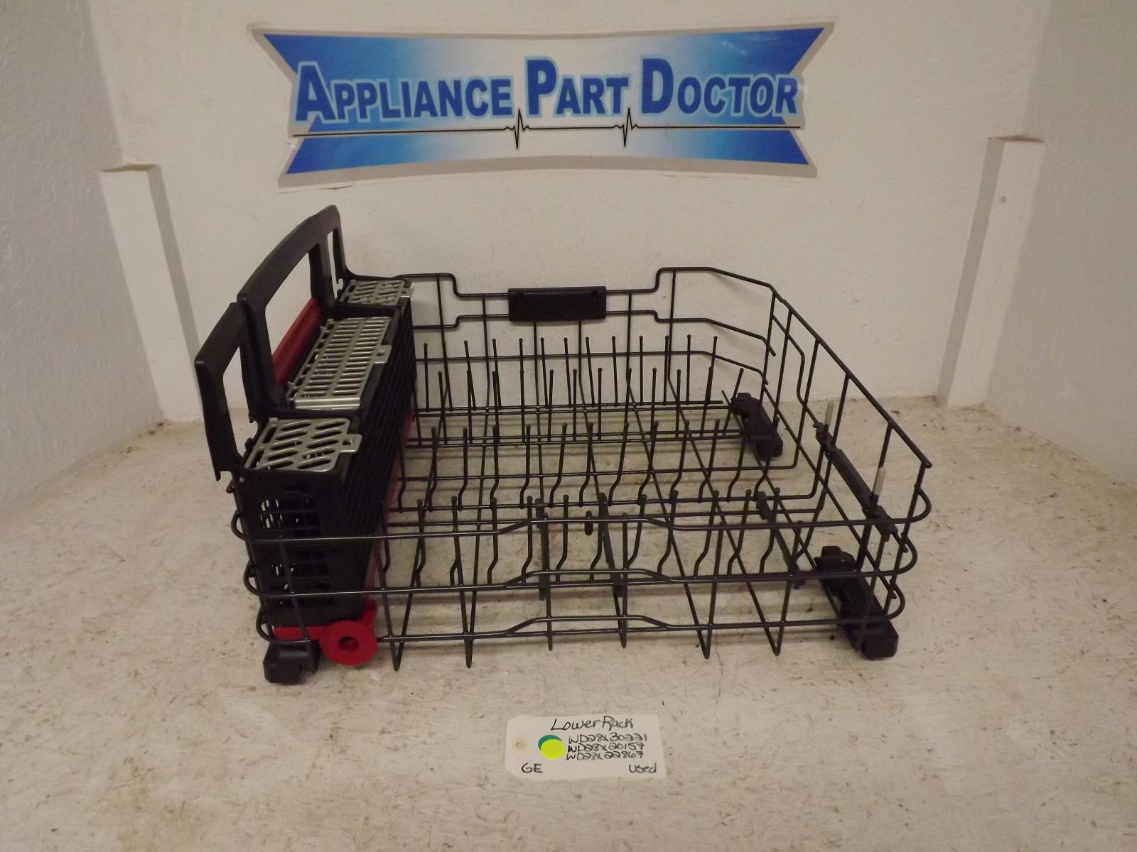 GE Dishwasher WD28X30221 WD28X20157 WD28X22867 Lower Rack Used GE Dishwasher WD28X30221 WD28X20157 WD28X22867 Lower Rack Used